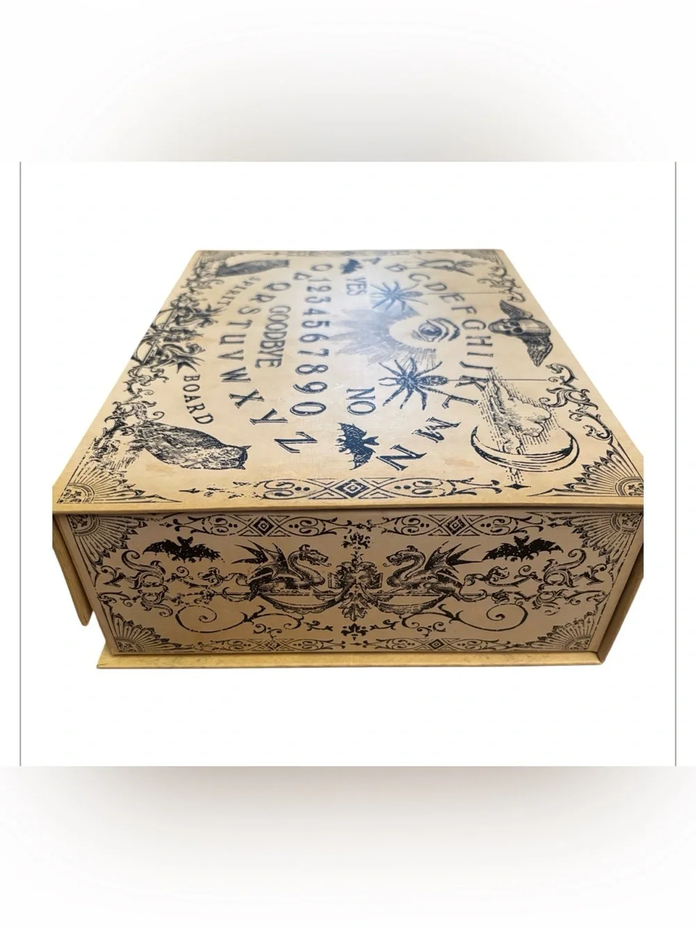 Punch Studio | Creepy Decor Nesting Book Box Shelf Storage Pale OuijiaBoard NWT